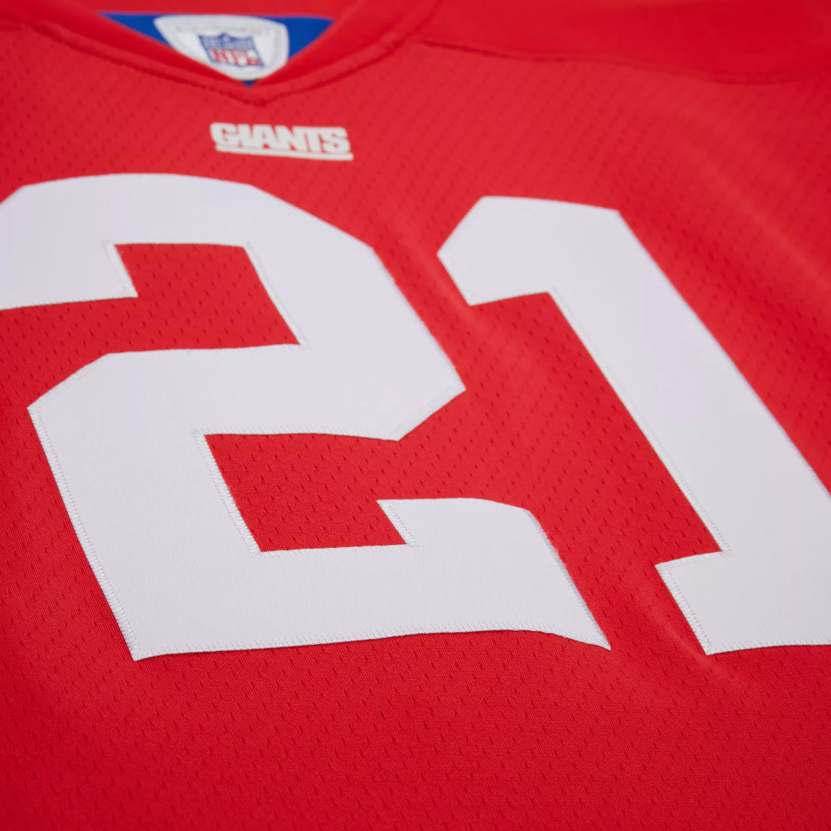 Mitchell & Ness Men's New York Giants Tiki Barber #21 Red 2004 Replica Football Jersey