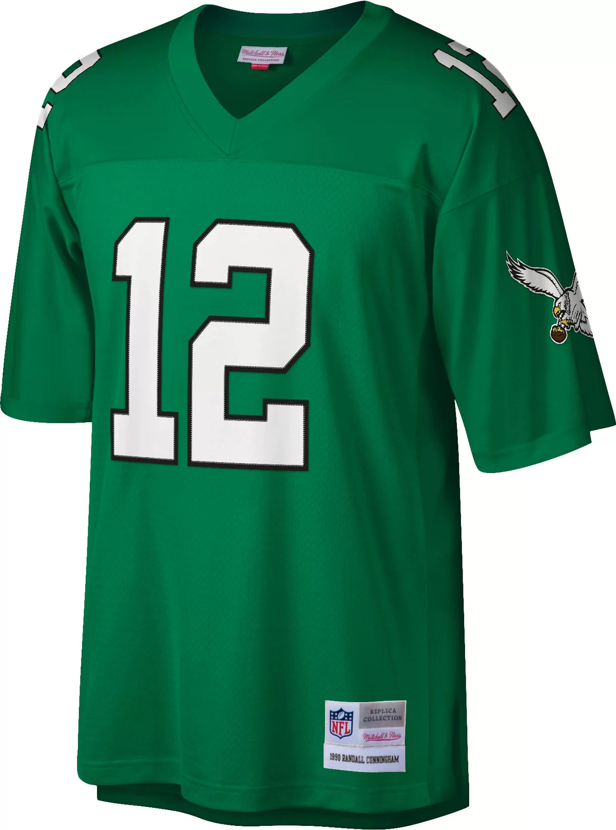 Mitchell & Ness Men's Philadelphia Eagles Randall Cunningham #12 1990 Throwback Jersey