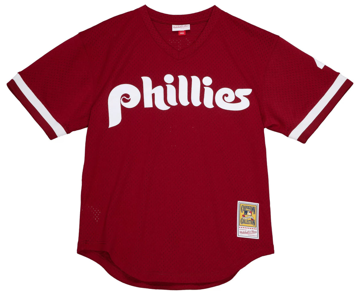Mitchell & Ness Men's Philadelphia Phillies Lenny Dykstra #4 Red Mesh Alternate Jersey