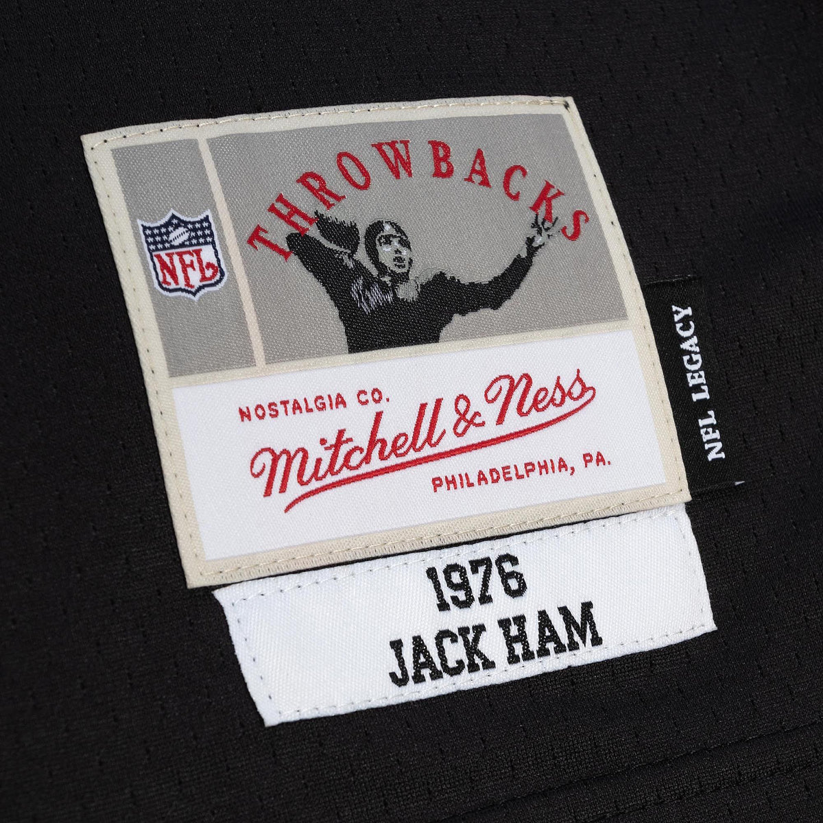Mitchell & Ness Men's Pittsburgh Steelers Jack Ham #59 1976 Black Throwback Jersey