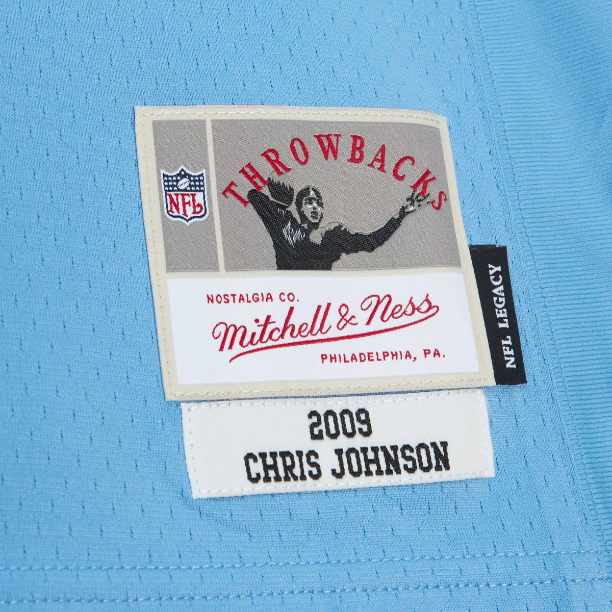 Mitchell & Ness Men's Tennessee Titans Chris Johnson #28 2009 Blue Throwback Jersey