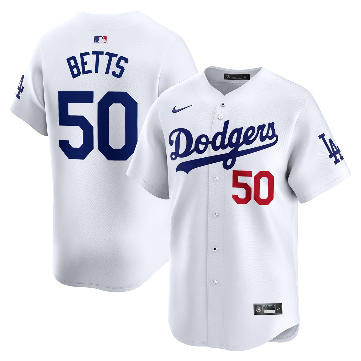 Mookie Betts Los Angeles Dodgers Nike Youth Home Limited Player Jersey White