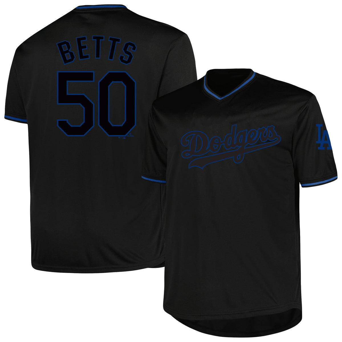 Mookie Betts Los Angeles Dodgers Profile Big Tall Pop Fashion Player Jersey Black