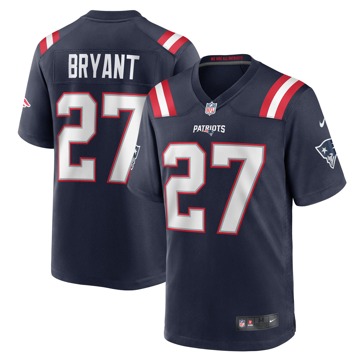 Myles Bryant New England Patriots Nike Game Player Jersey Navy