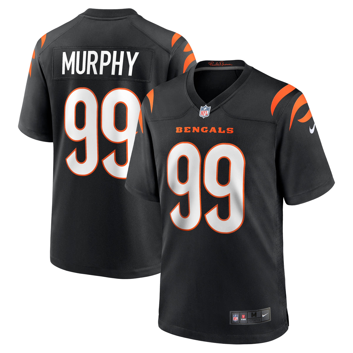 Myles Murphy Cincinnati Bengals Nike 2023 NFL Draft First Round Pick Game Jersey Black