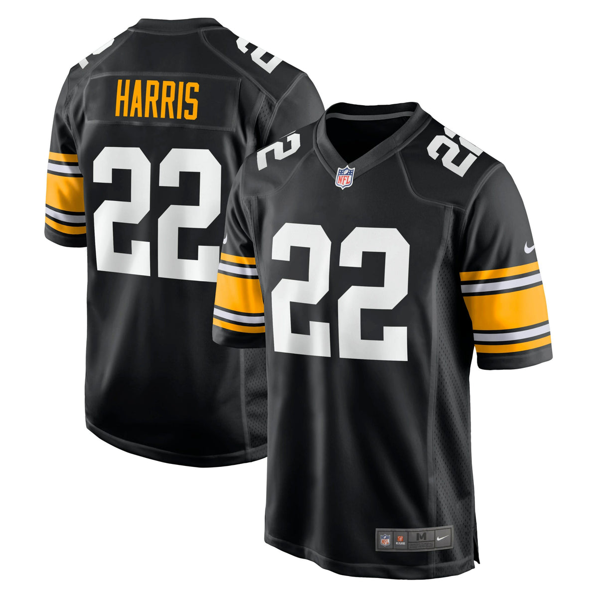 Najee Harris Pittsburgh Steelers Nike Game Player Jersey Black