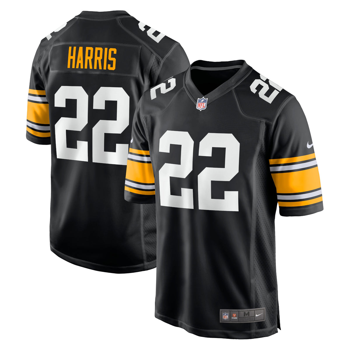 Najee Harris Pittsburgh Steelers Nike Home Player Game Jersey Black