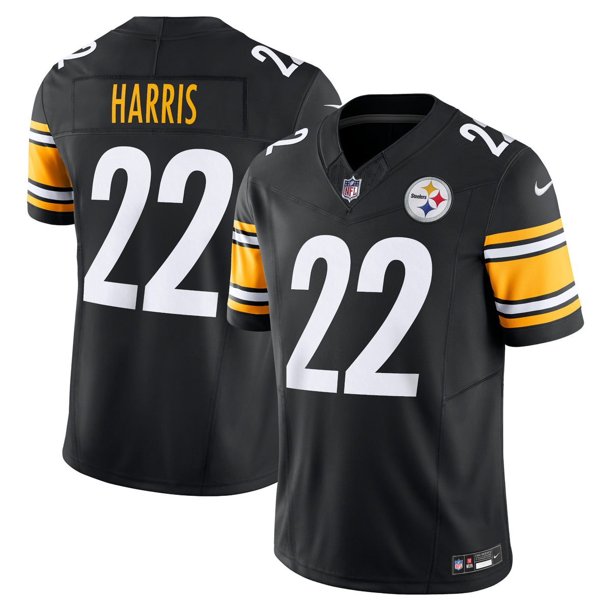 Najee Harris Pittsburgh Steelers Nike Vapor F.U.S.E. Limited Jersey Black