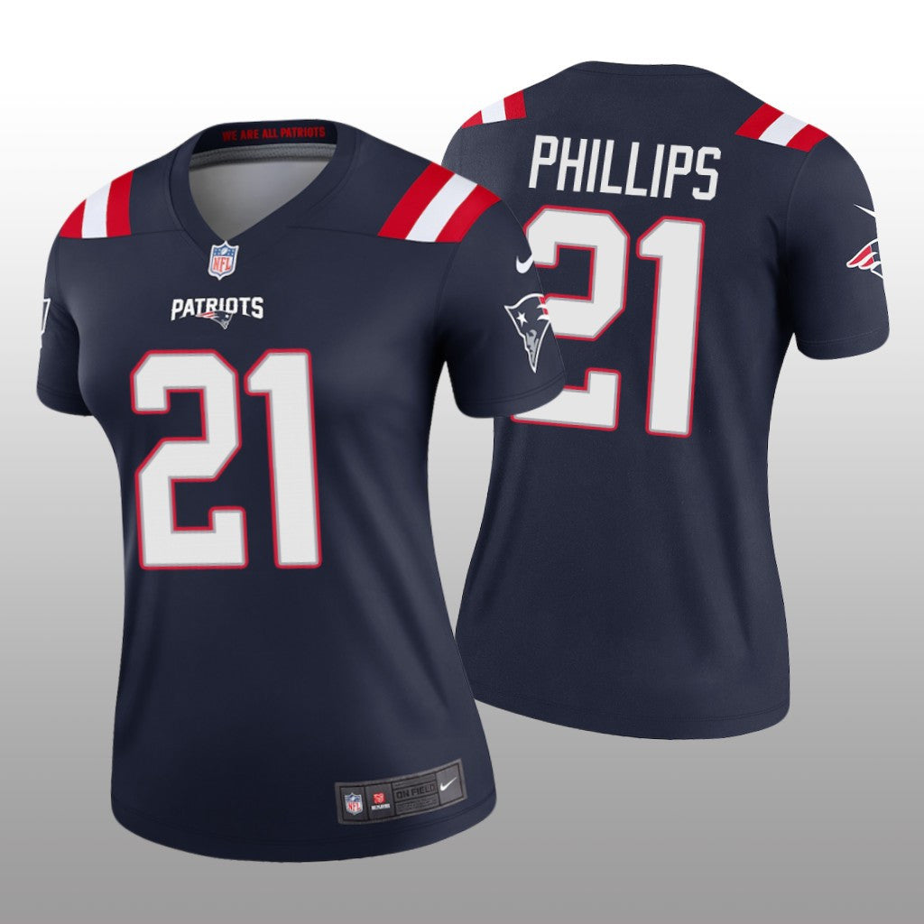 New England Patriots Adrian Phillips Navy Jersey Legend Women's