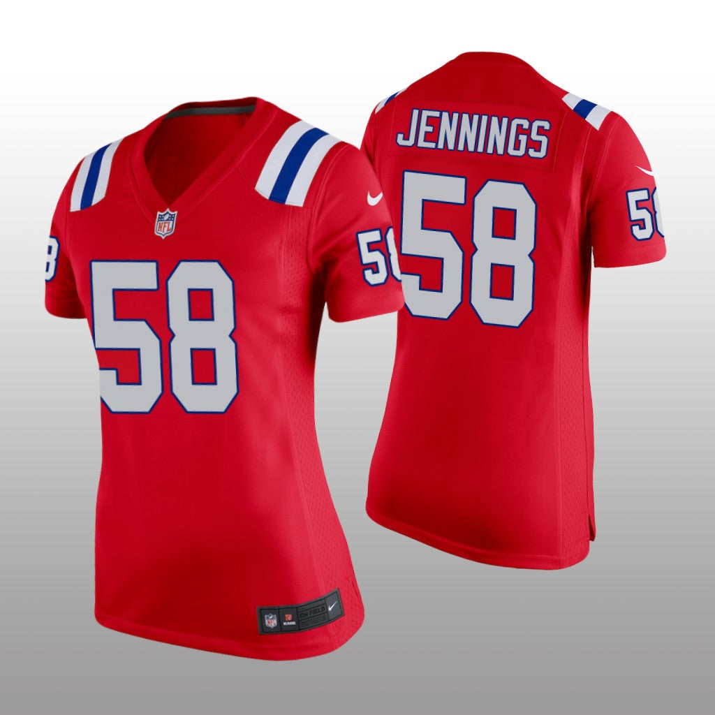 New England Patriots Anfernee Jennings Red Jersey Game Women's