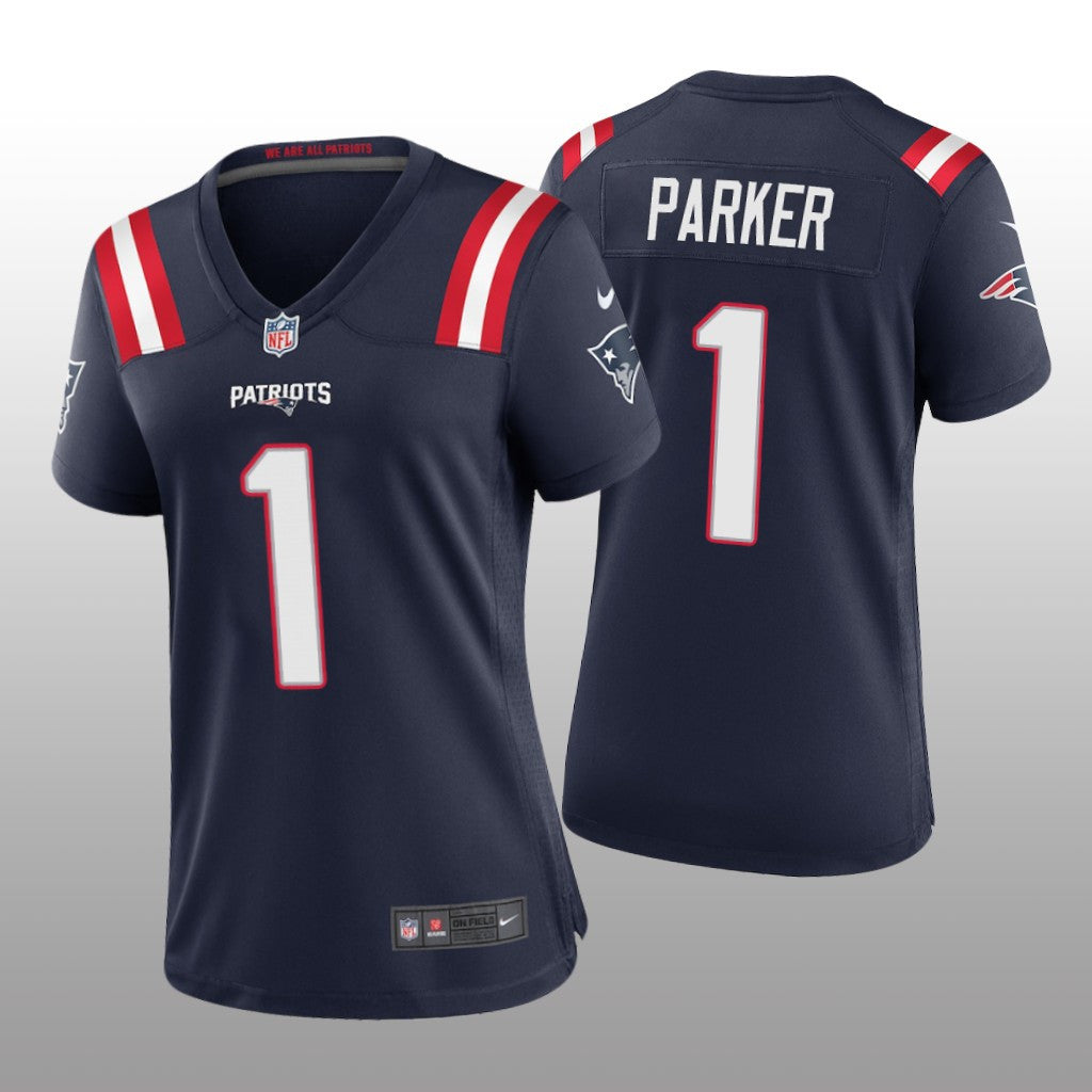 New England Patriots DeVante Parker Navy Jersey Game Women's