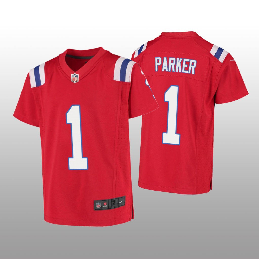 New England Patriots DeVante Parker Red Jersey Game Youth
