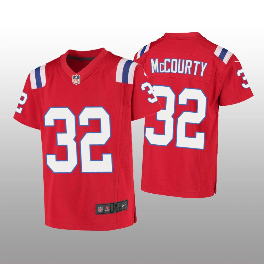 New England Patriots Devin McCourty Red Jersey Game Youth