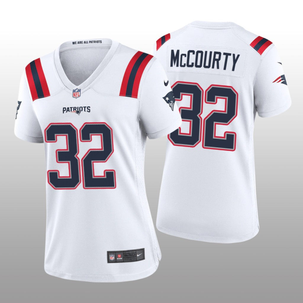 New England Patriots Devin McCourty White Jersey Game Women's