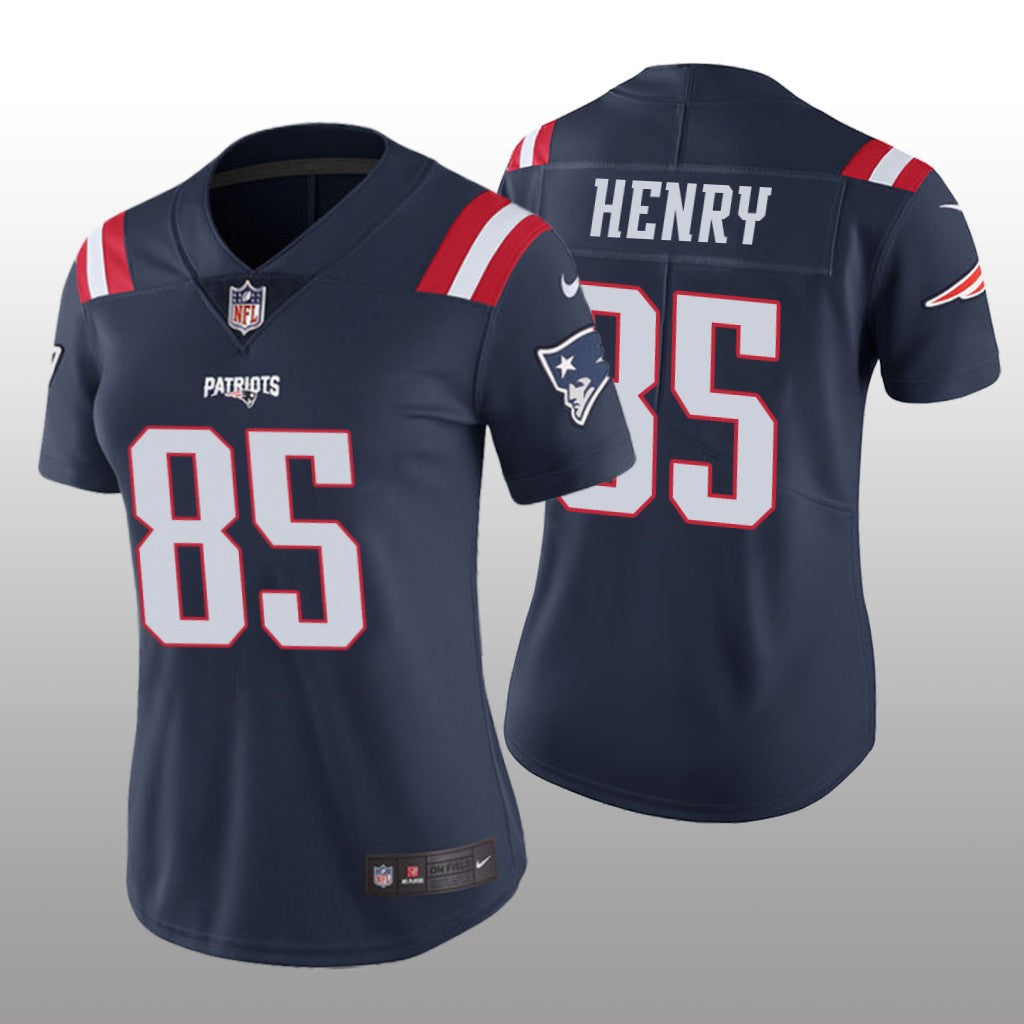 New England Patriots Hunter Henry Navy Jersey Color Rush Limited Women's