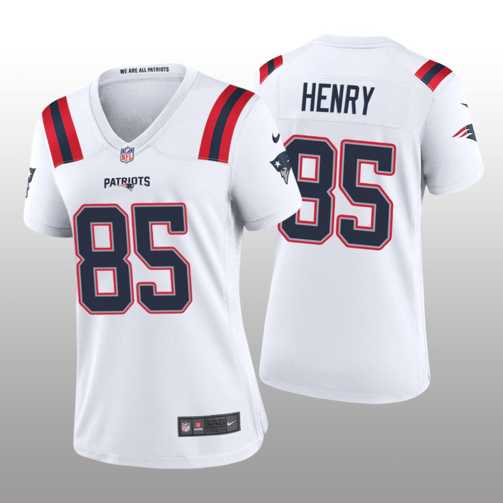 New England Patriots Hunter Henry White Jersey Game Women's