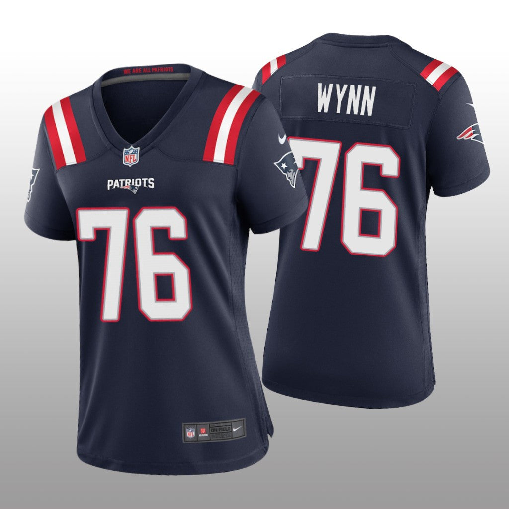 New England Patriots Isaiah Wynn Navy Jersey Game Women's