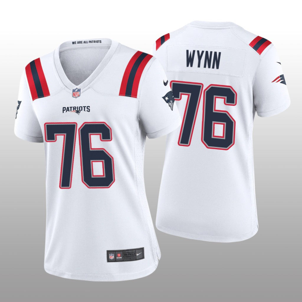 New England Patriots Isaiah Wynn White Jersey Game Women's