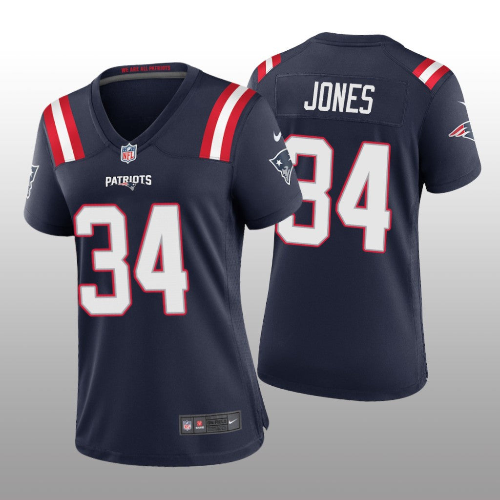 New England Patriots Jack Jones Navy Jersey Game Women's