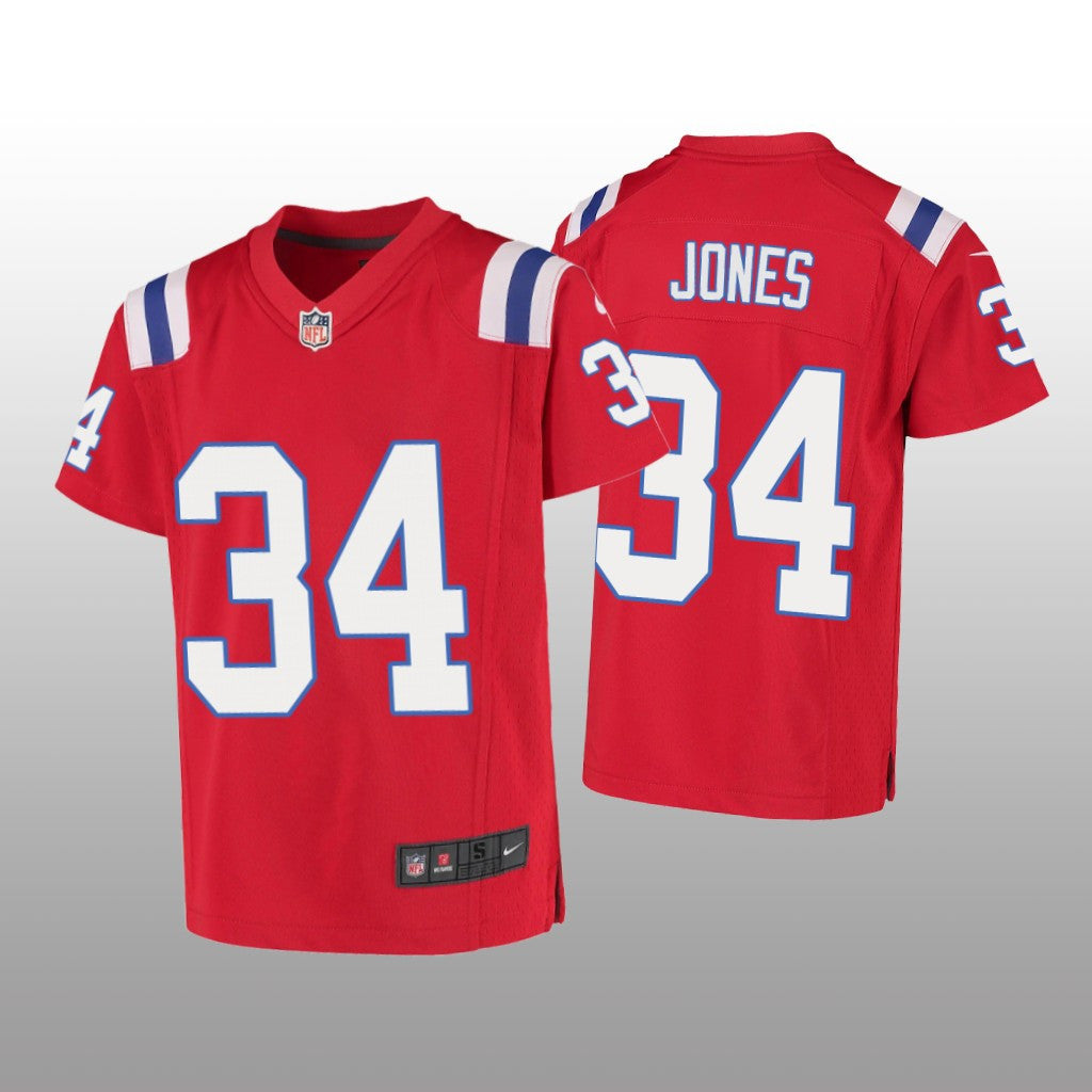 New England Patriots Jack Jones Red Jersey Game Youth