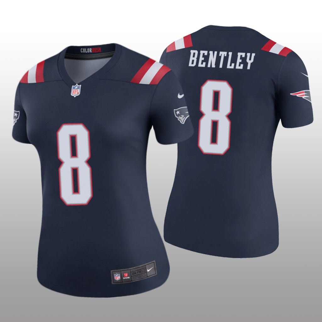 New England Patriots Ja&'Whaun Bentley Navy Jersey Color Rush Legend Women's