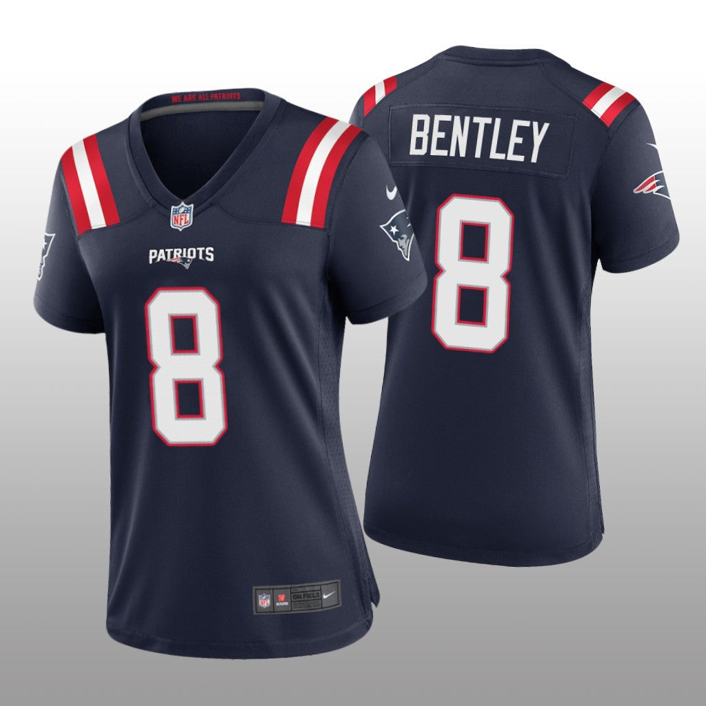 New England Patriots Ja&'Whaun Bentley Navy Jersey Game Women's