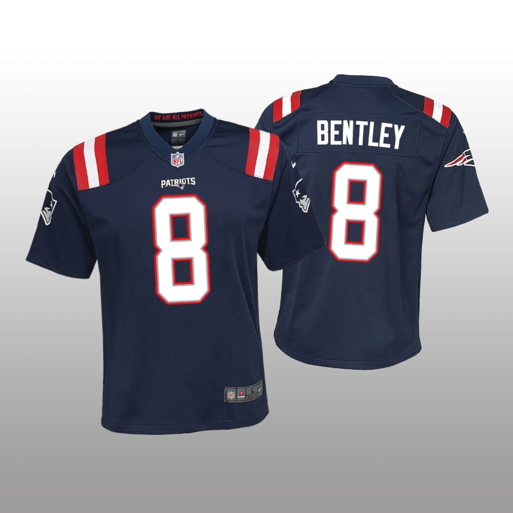New England Patriots Ja&'Whaun Bentley Navy Jersey Game Youth