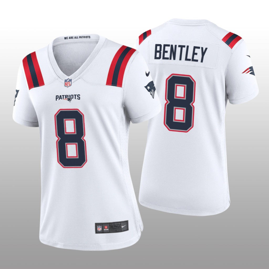 New England Patriots Ja&'Whaun Bentley White Jersey Game Women's