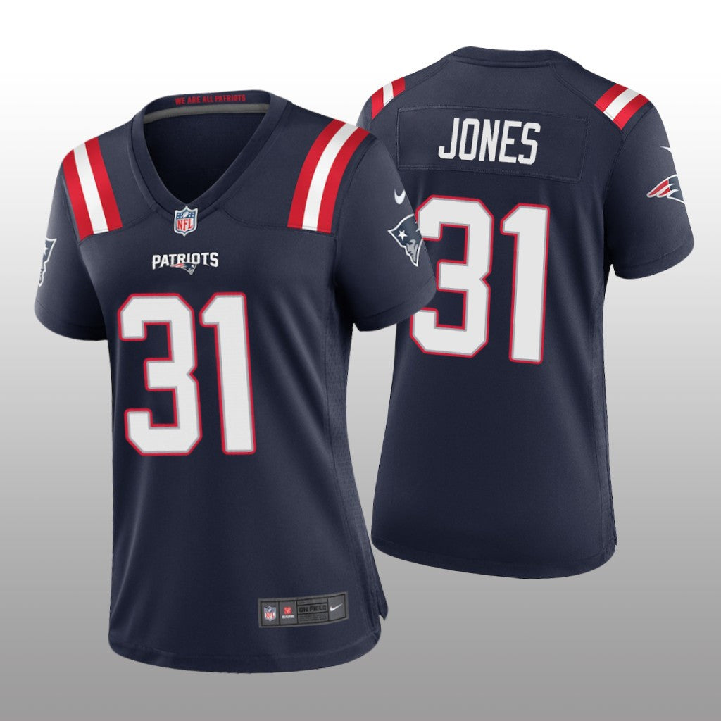 New England Patriots Jonathan Jones Navy Jersey Game Women's