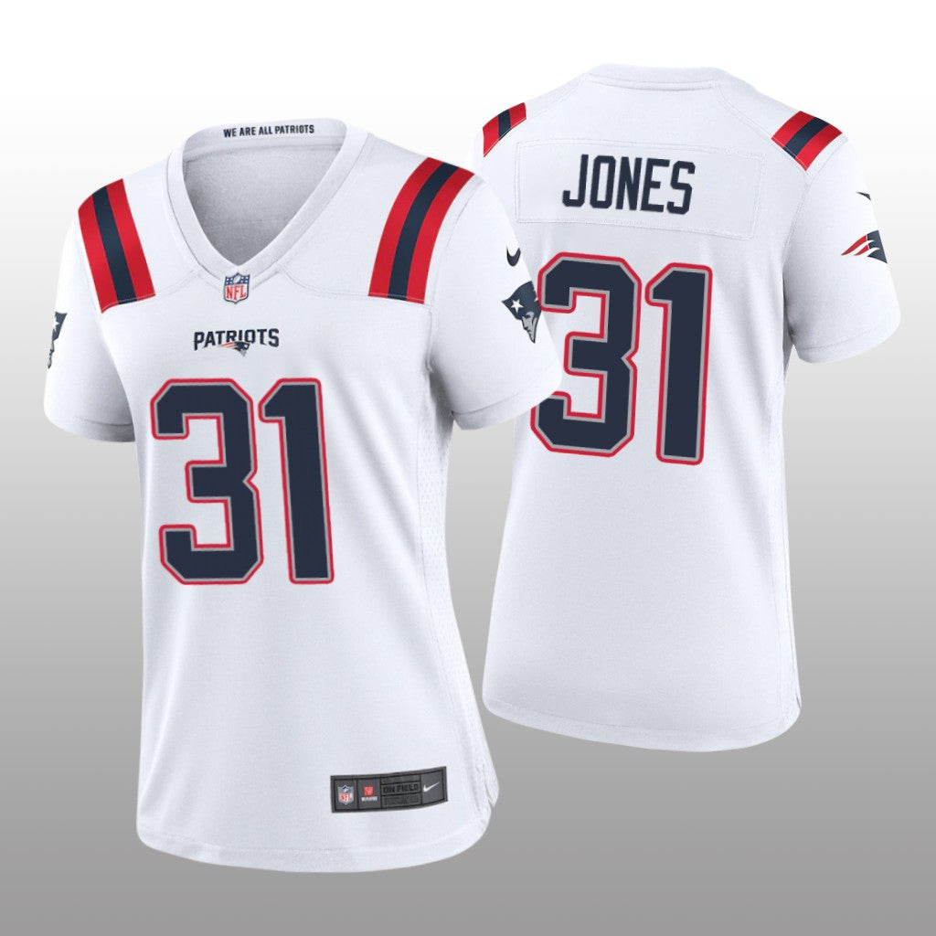 New England Patriots Jonathan Jones White Jersey Game Women's