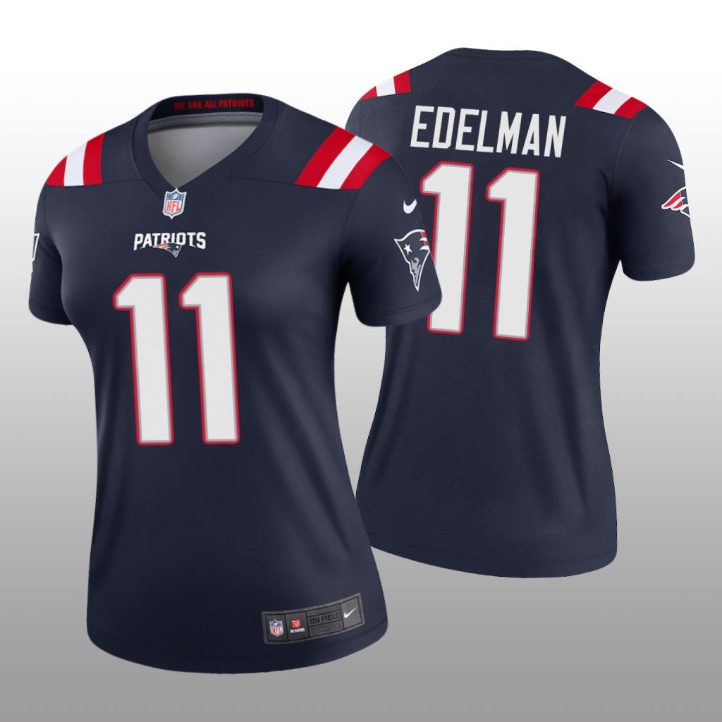 New England Patriots Julian Edelman White Jersey Legend Women's