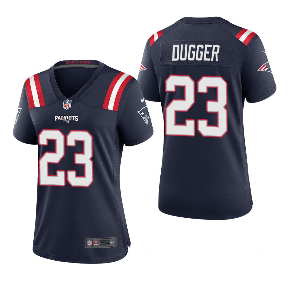 New England Patriots Kyle Dugger Navy Jersey Game Women's
