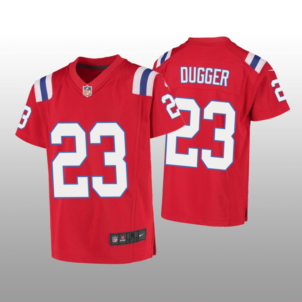 New England Patriots Kyle Dugger Red Jersey Game Youth