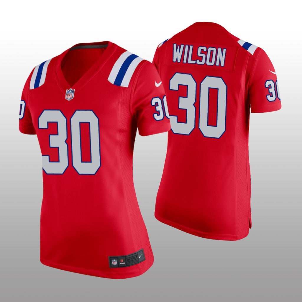 New England Patriots Mack Wilson Red Jersey Game Women's