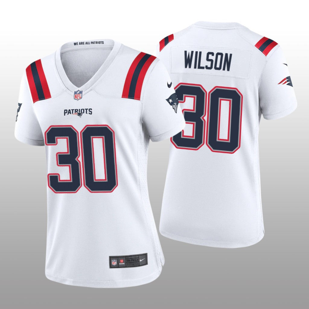 New England Patriots Mack Wilson White Jersey Game Women's