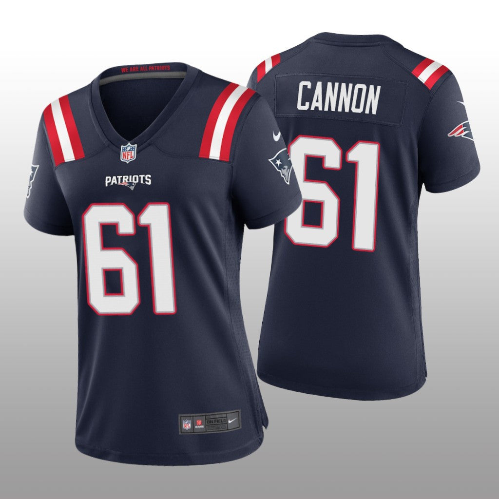 New England Patriots Marcus Cannon Navy Jersey Game Women's