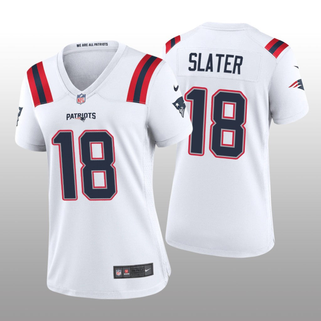 New England Patriots Matthew Slater White Jersey Game Women's