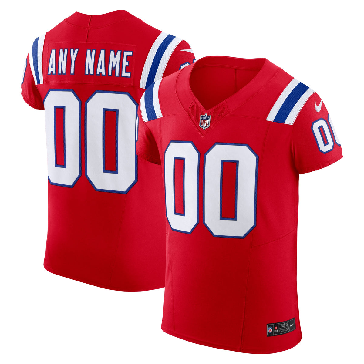New England Patriots Nike Vapor F.U.S.E. Elite Custom Jersey Red
