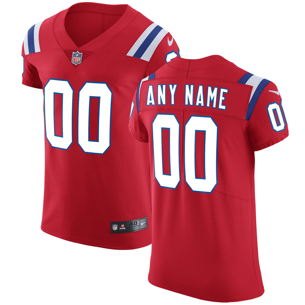 New England Patriots Nike Vapor Untouchable Custom Elite Jersey Red