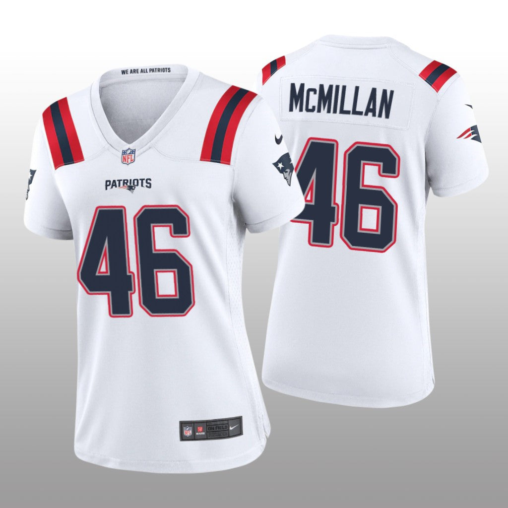 New England Patriots Raekwon McMillan White Jersey Game Women's
