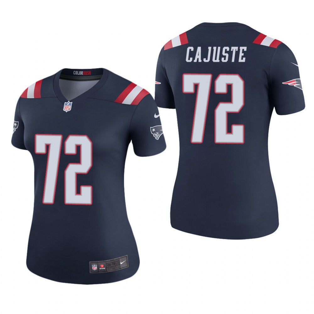 New England Patriots Yodny Cajuste Navy Jersey Color Rush Legend Women's