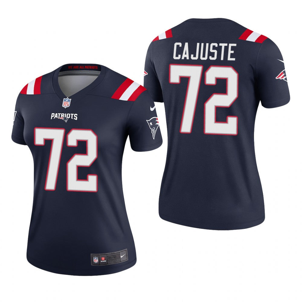 New England Patriots Yodny Cajuste Navy Jersey Legend Women's