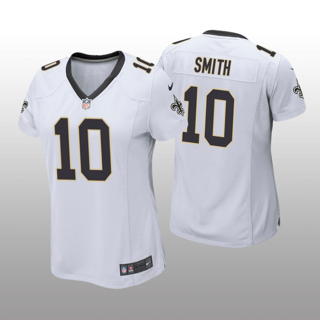 New Orleans Saints #10 White Tre&'Quan Smith Game Jersey Women