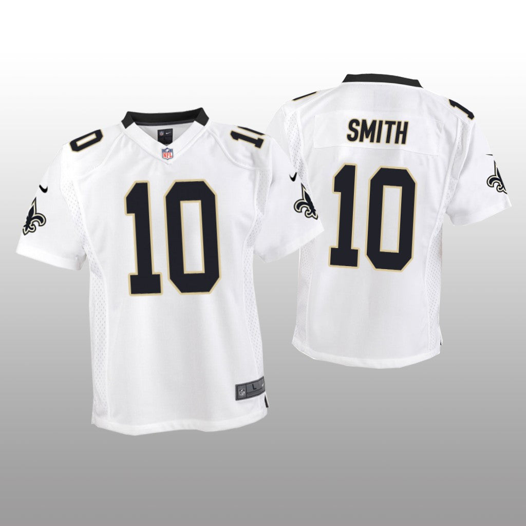 New Orleans Saints #10 White Tre&'Quan Smith Game Jersey Youth
