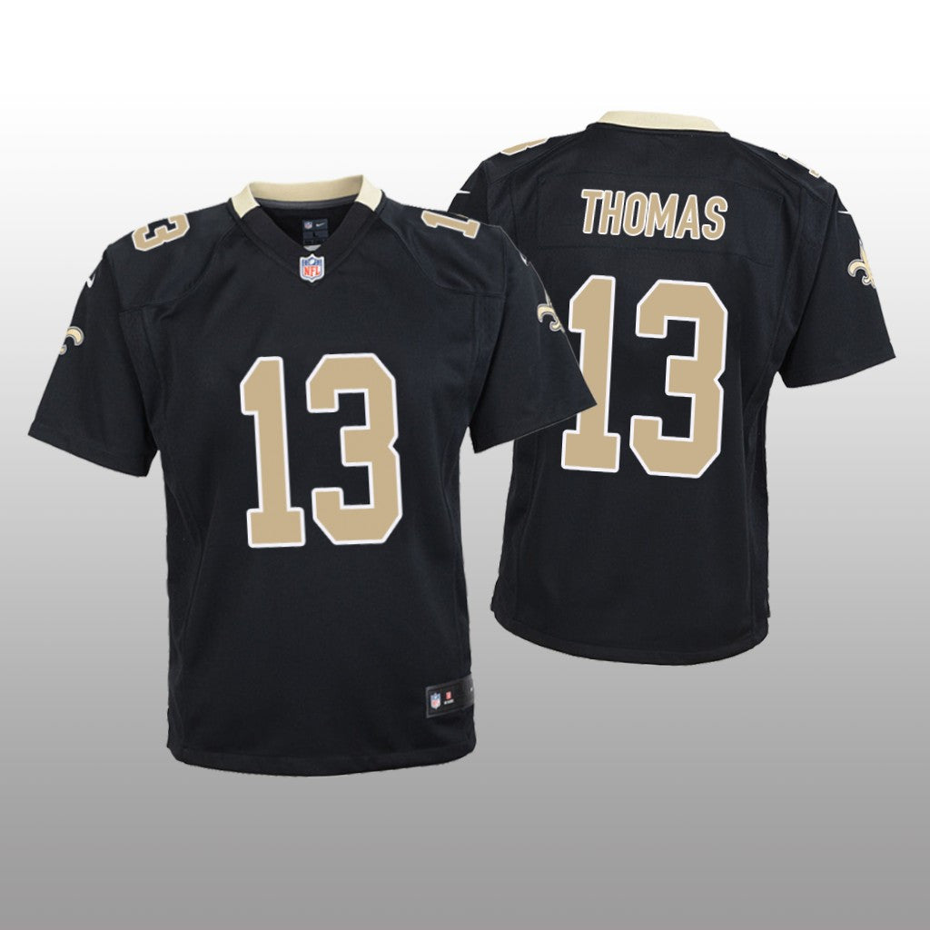 New Orleans Saints #13 Black Michael Thomas Game Jersey Youth