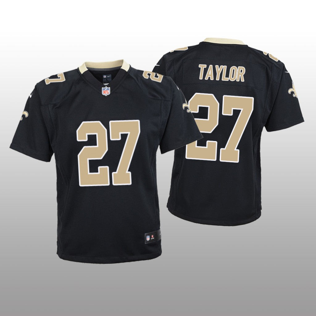 New Orleans Saints Alontae Taylor Black Jersey Game Youth