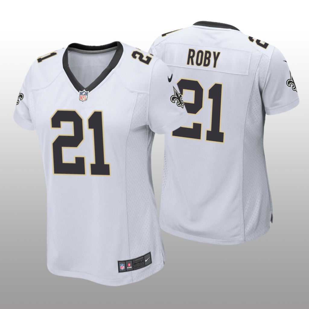 New Orleans Saints Bradley Roby White Jersey Game Women's