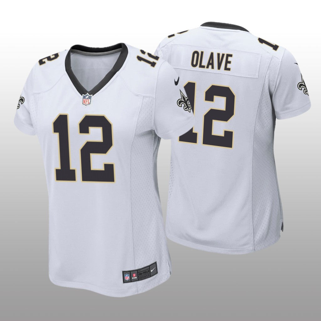 New Orleans Saints Chris Olave White Jersey Game Women's