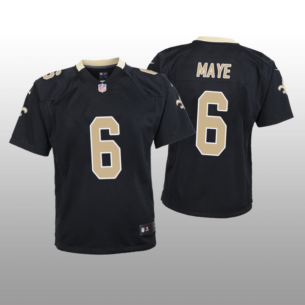 New Orleans Saints Marcus Maye Black Jersey Game Youth