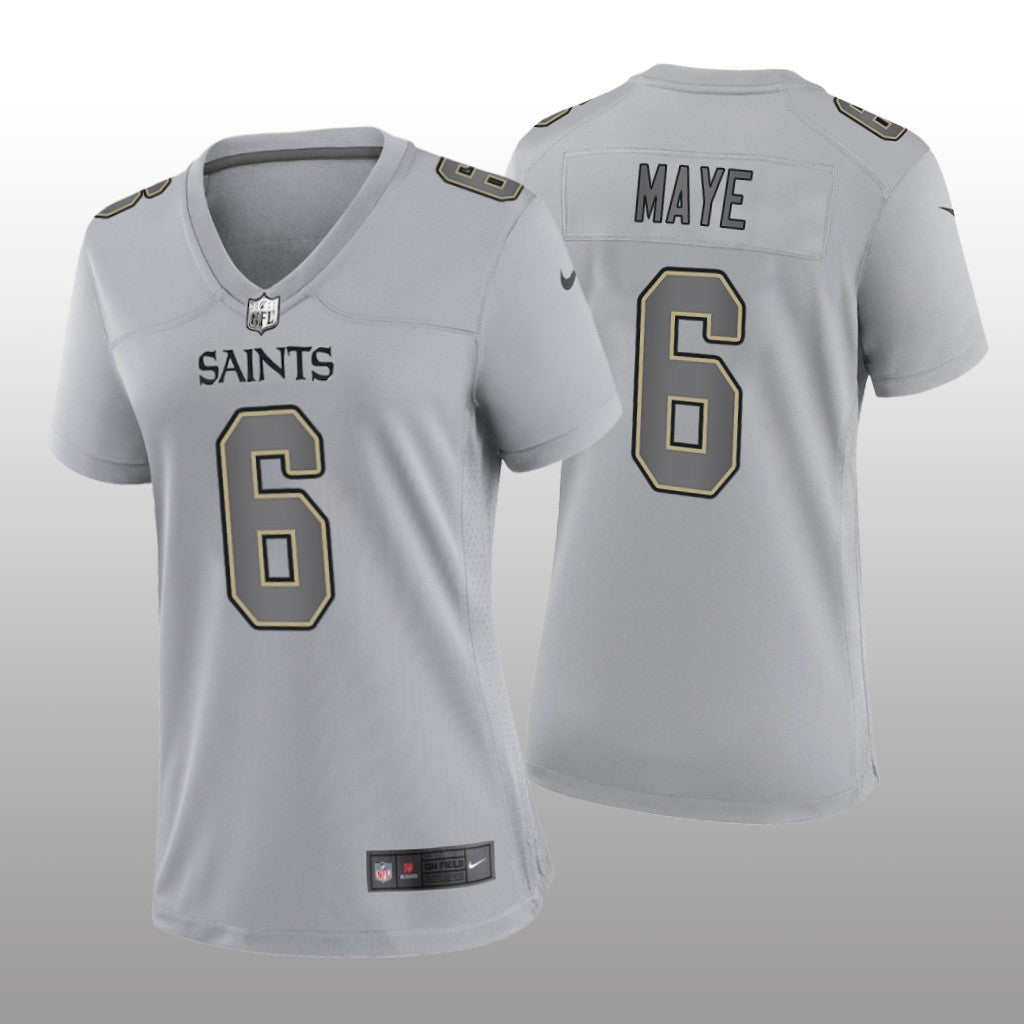 New Orleans Saints Marcus Maye Gray Jersey Atmosphere Fashion Game Women's